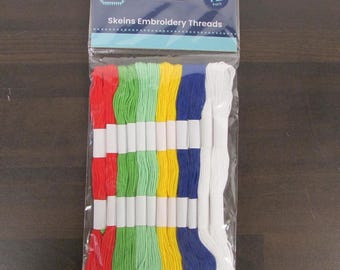 Haberdashery - Stitched Up Skeins Embroidery Thread 12 Pack - Colour Options