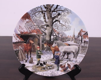 Wedgwood Bradford Exchange 'For The Christmas Album' Derek Braithwaite 1998 'Christmas Companions' Collector Plate