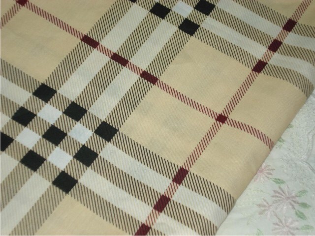 Burberry Inspired Plaid Fabric - Etsy