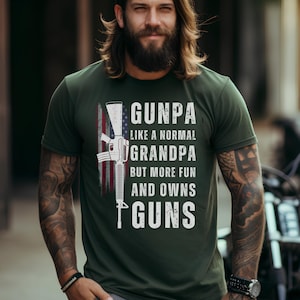 Funny Gunpa T-Shirt: 2nd Amendment Grandpa Tee