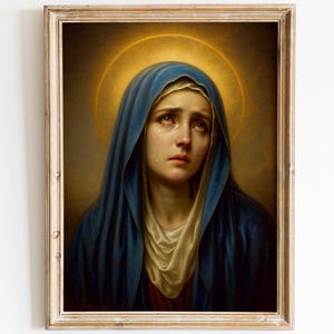 Our Lady of Sorrows Art Print | Mater Dolorosa Painting (Digital Download)
