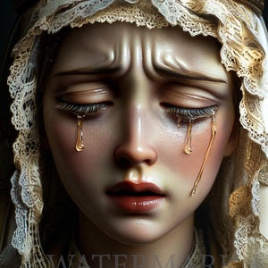 Our Lady of Sorrows Wall Art: Mater Dolorosa Painting (Digital Download