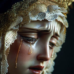 Our Lady of Sorrows Painting: Mater Dolorosa Wall Art (Digital Download)