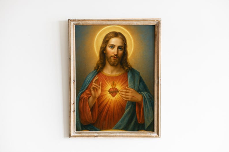 Imagen del Sagrado Corazón de Jesús: Arte cristiano, decoración ...
