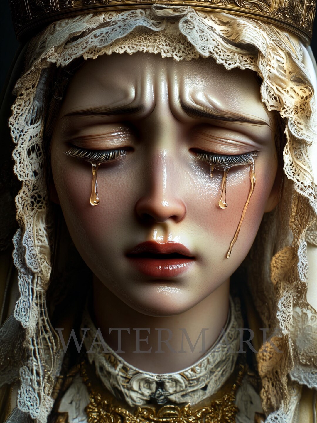 Our Lady of Sorrows Wall Art: Mater Dolorosa Painting (digital Download ...