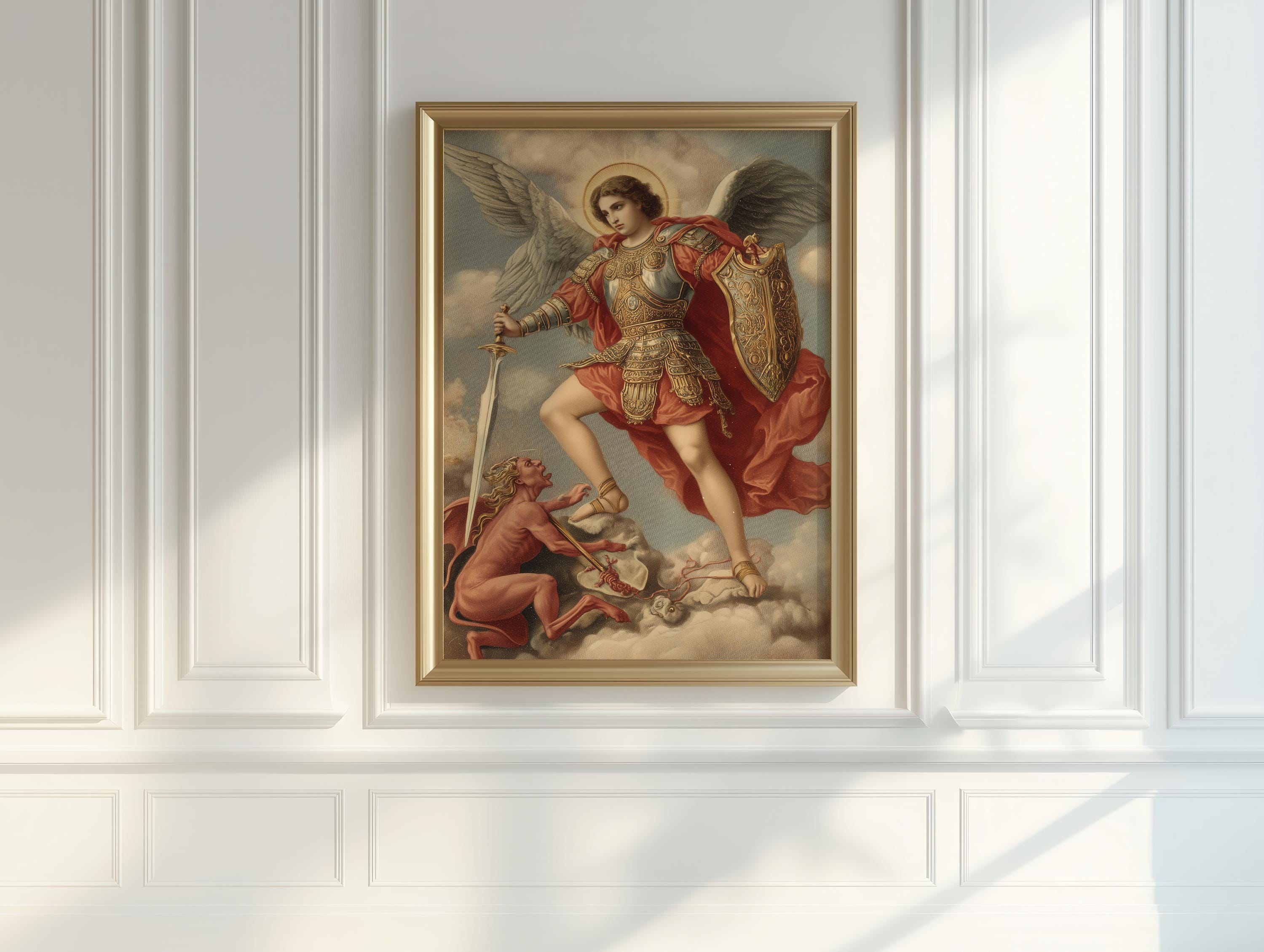 Archangel Michael Art Print: Saint Michael Home Decor (digital Download ...