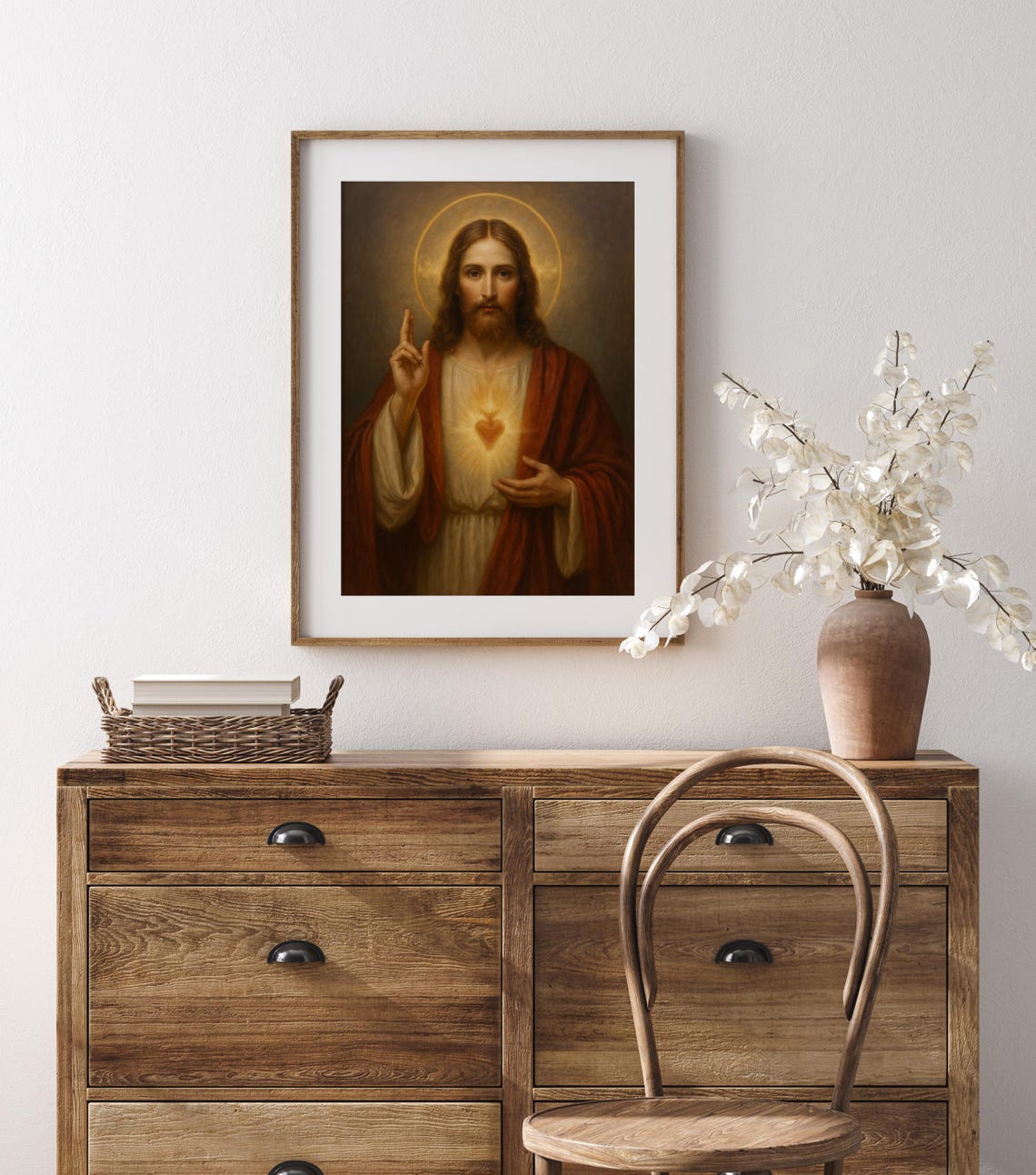 Sacred Heart of Jesus Wall Art : Christian Art Catholic Decor(digital ...