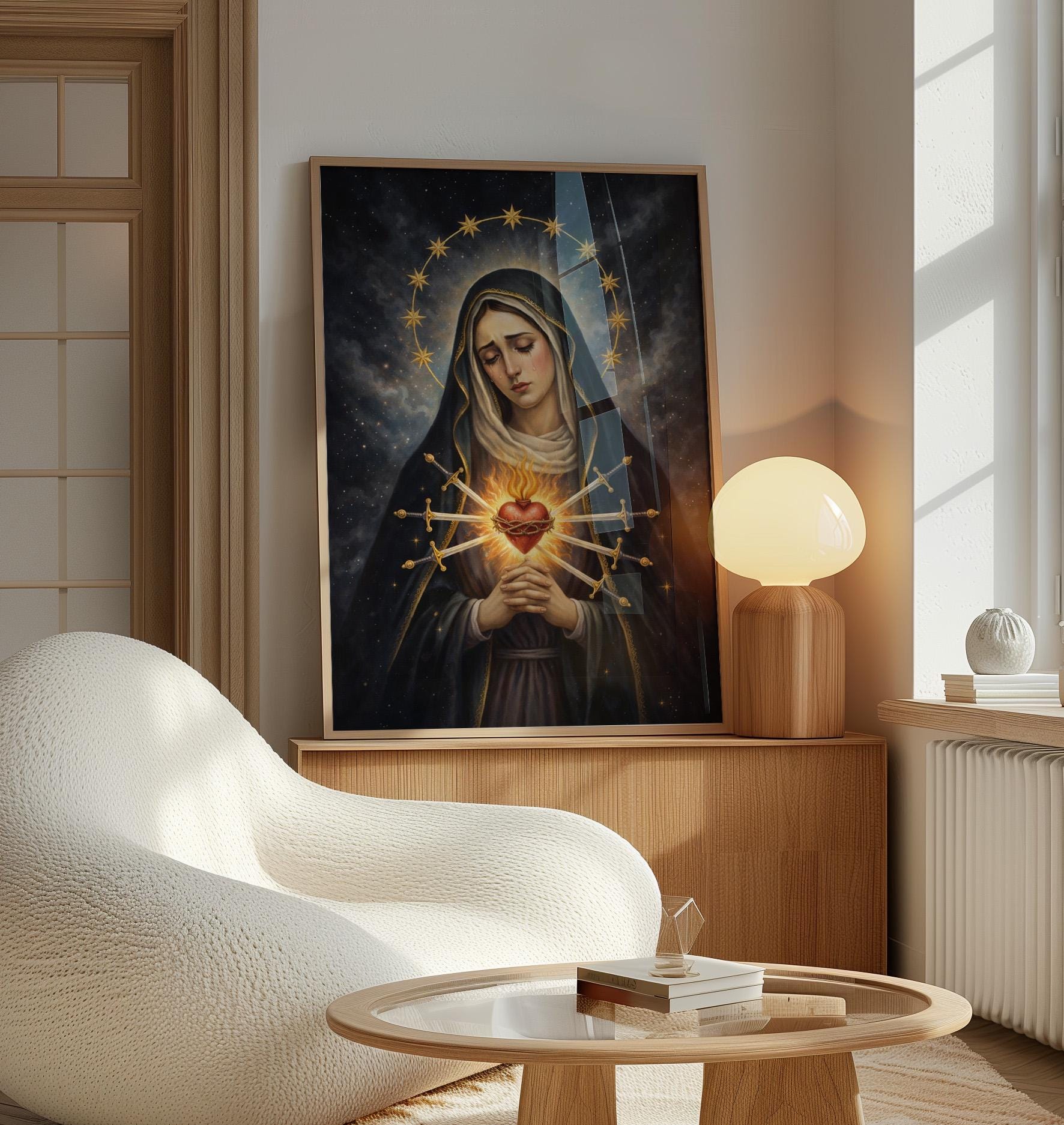 Our Lady of Sorrows Catholic Wall Art | Christian Religious (digital ...