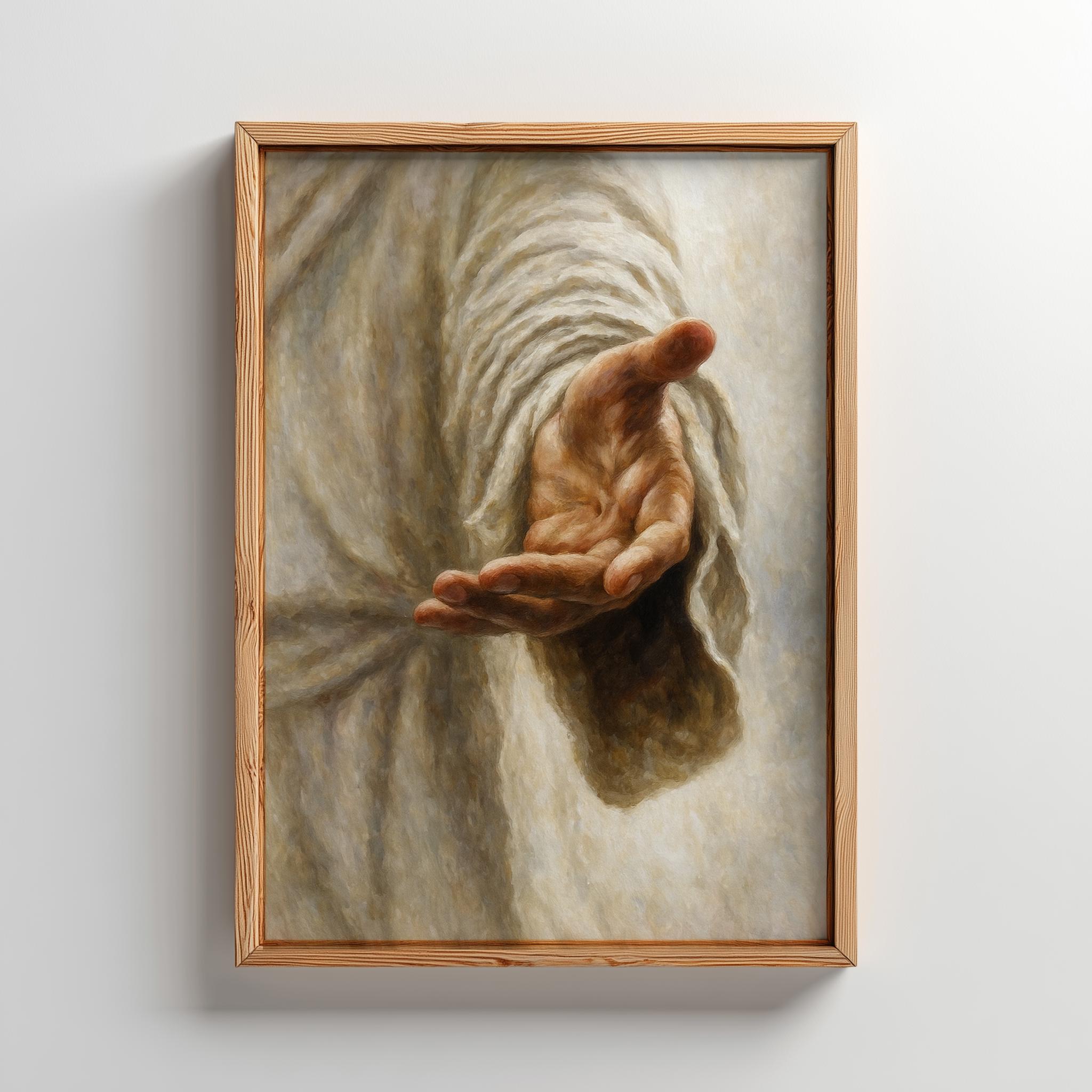 Christ Hand Image Hand of Jesus Christ Wall Art: Religious Art Catholic Home Decor ...
