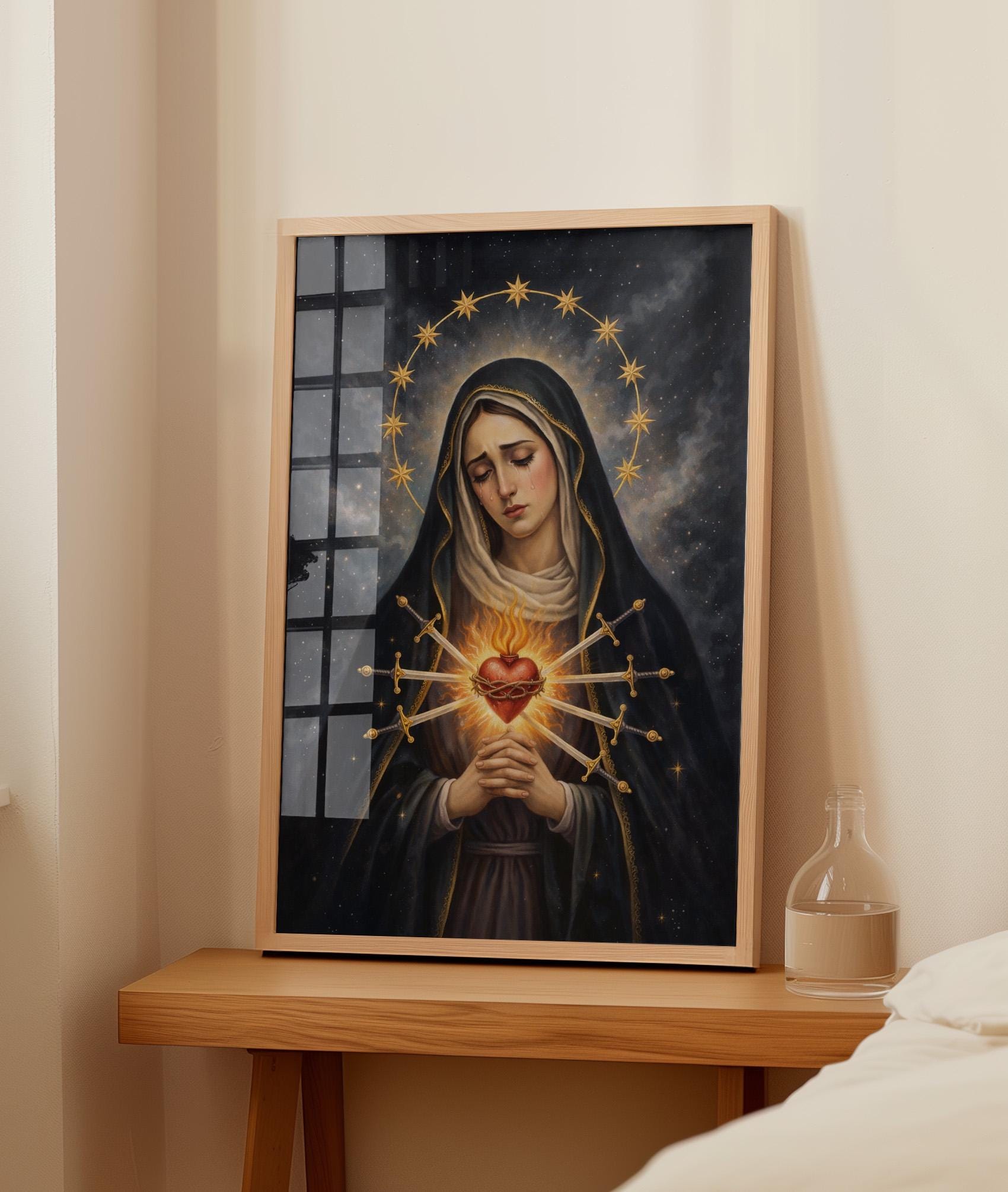 Our Lady of Sorrows Catholic Wall Art | Christian Religious (digital ...