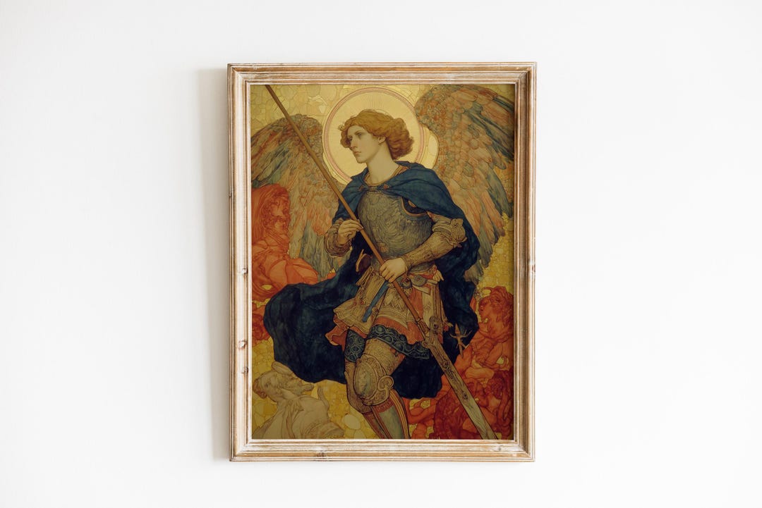 Archangel Michael Wall Art: St. Michael Painting (digital Download) - Etsy