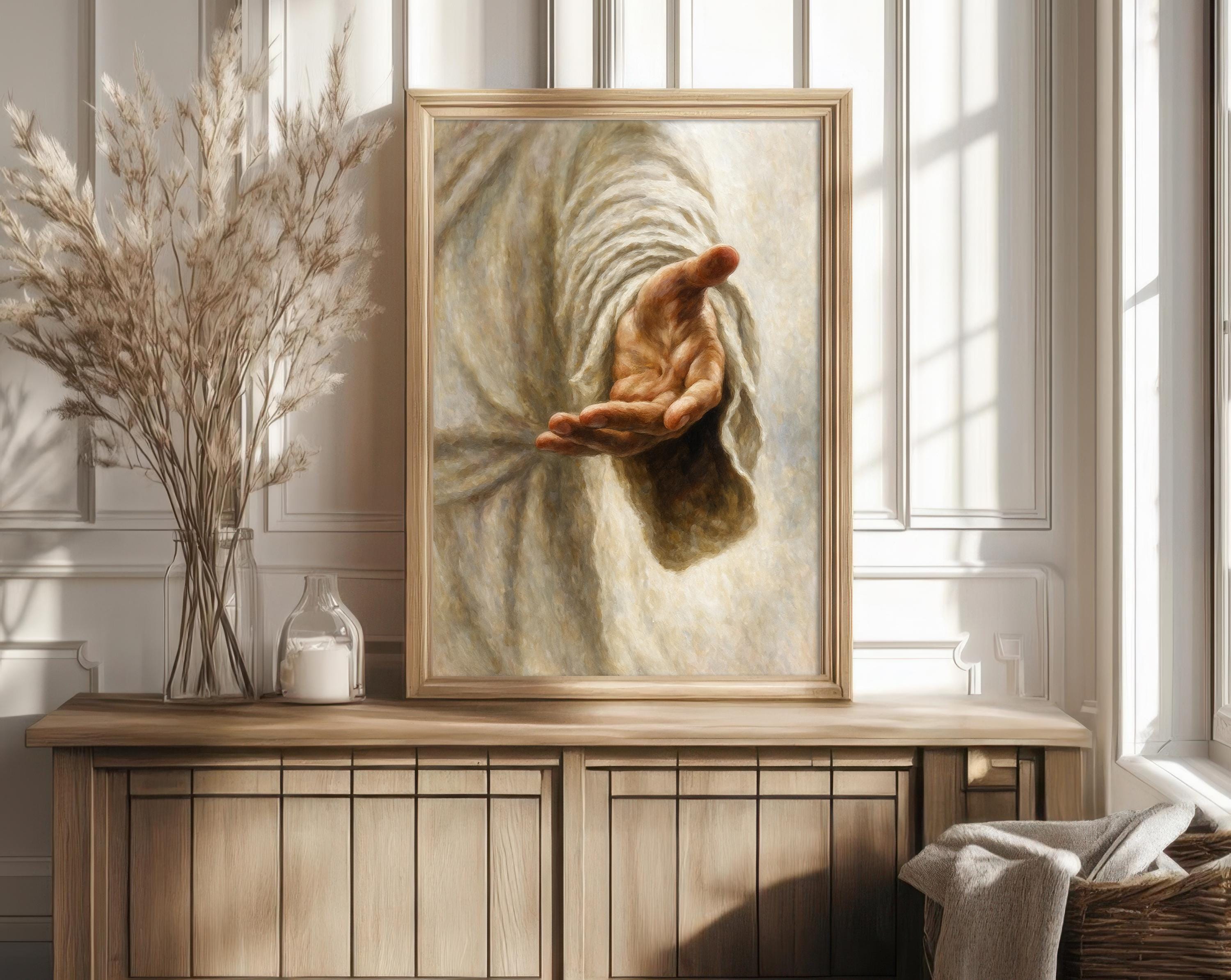 Christ Hand Image Hand of Jesus Christ Wall Art: Religious Art Catholic Home Decor ...