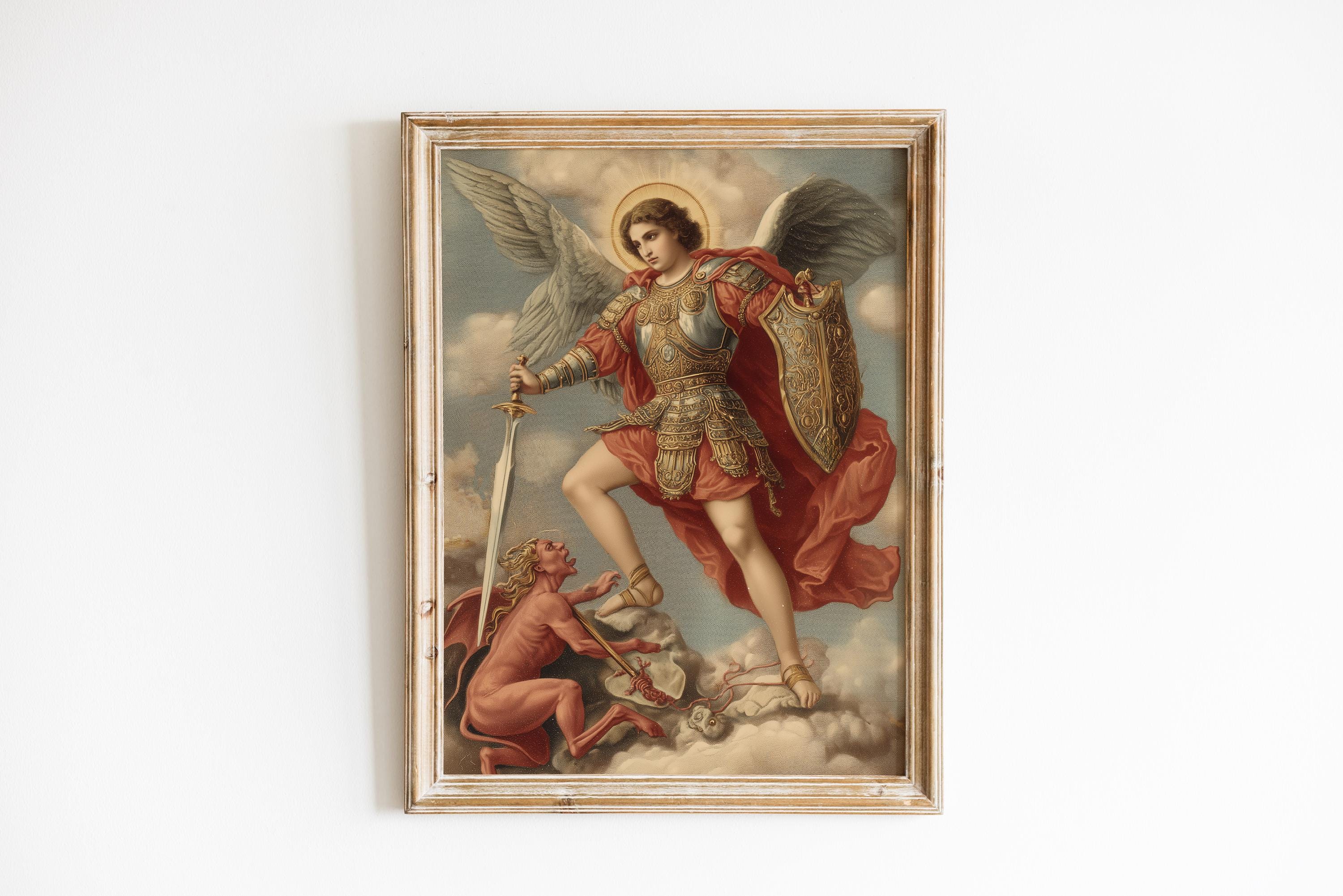 Archangel Michael Art Print: Saint Michael Home Decor (digital Download ...