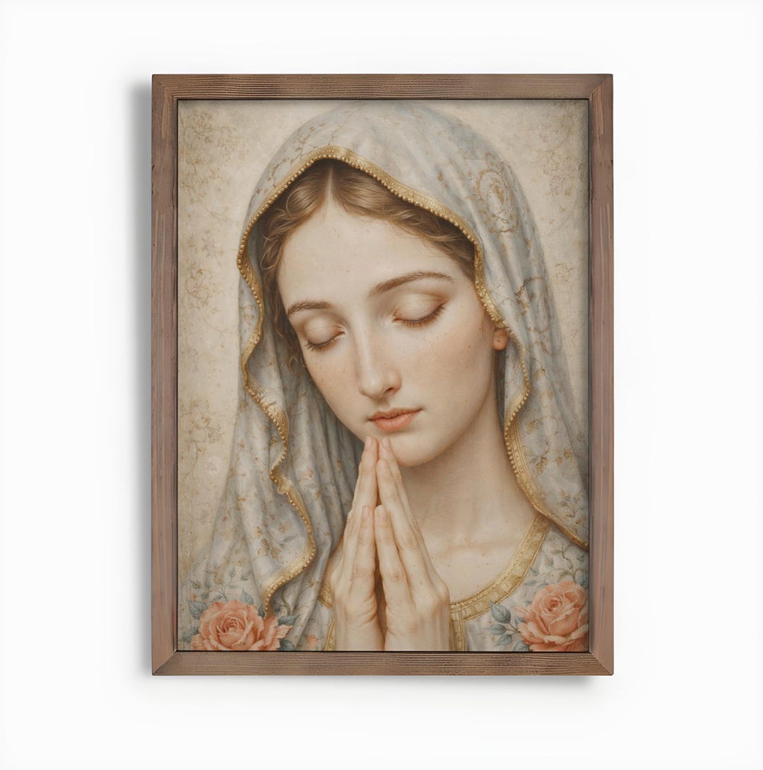Mother Mary Printable, Catholic Religious Marian Blessed Virgin Art ...