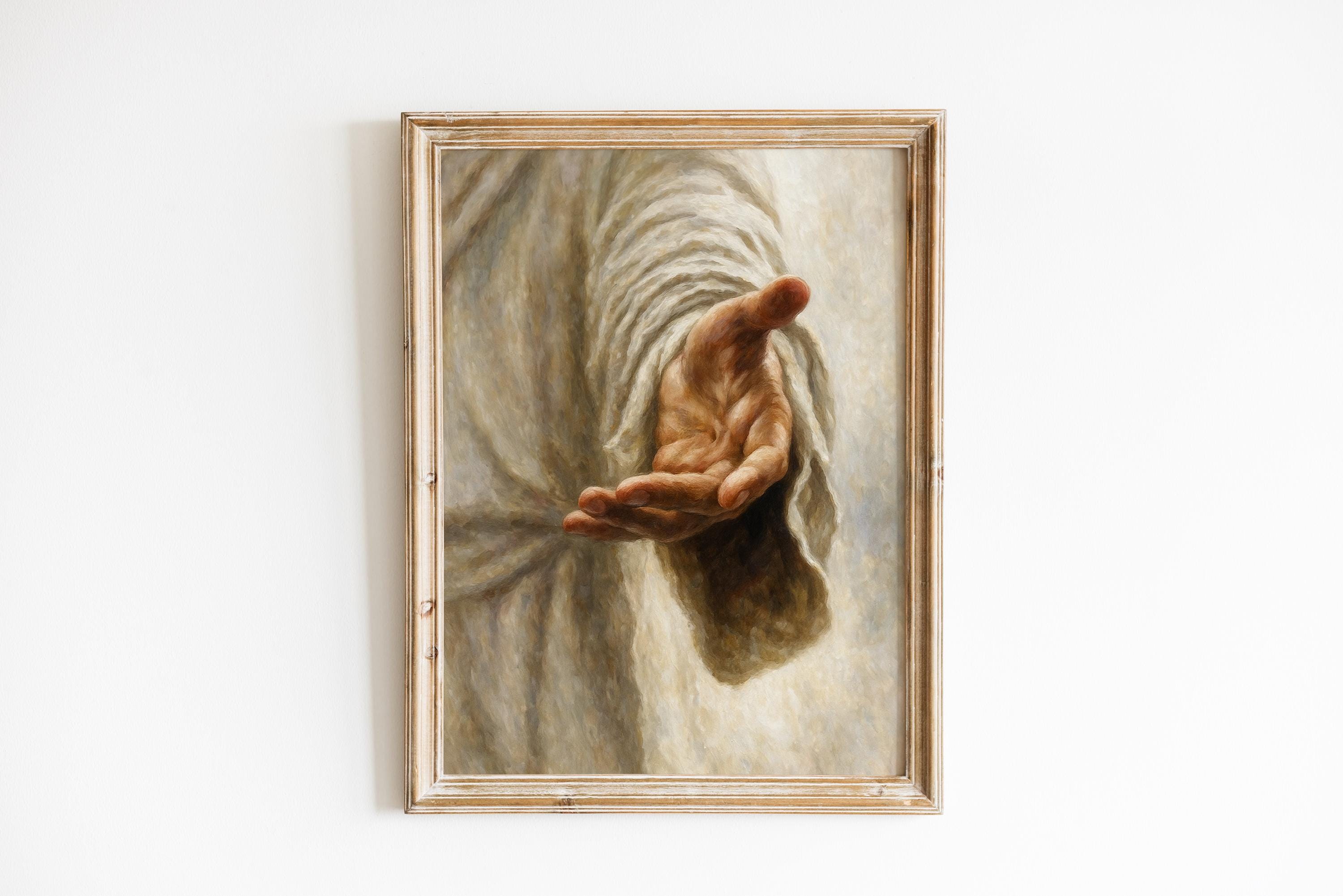 Christ Hand Image Hand of Jesus Christ Wall Art: Religious Art Catholic Home Decor ...