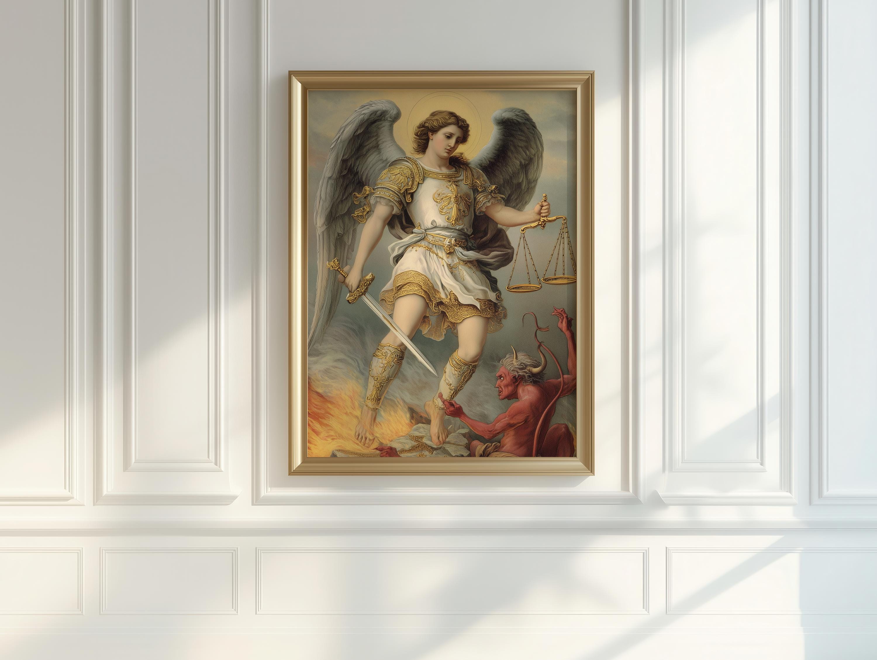 Archangel Michael Art Print, Saint Michael Home Decor (digital Download ...