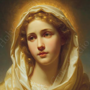 Virgin Mary Mother of God Painting Our Lady Virgin Mary Wall Art Mother of God Wall Art Blessed Virgin Mary for Home Decor #136