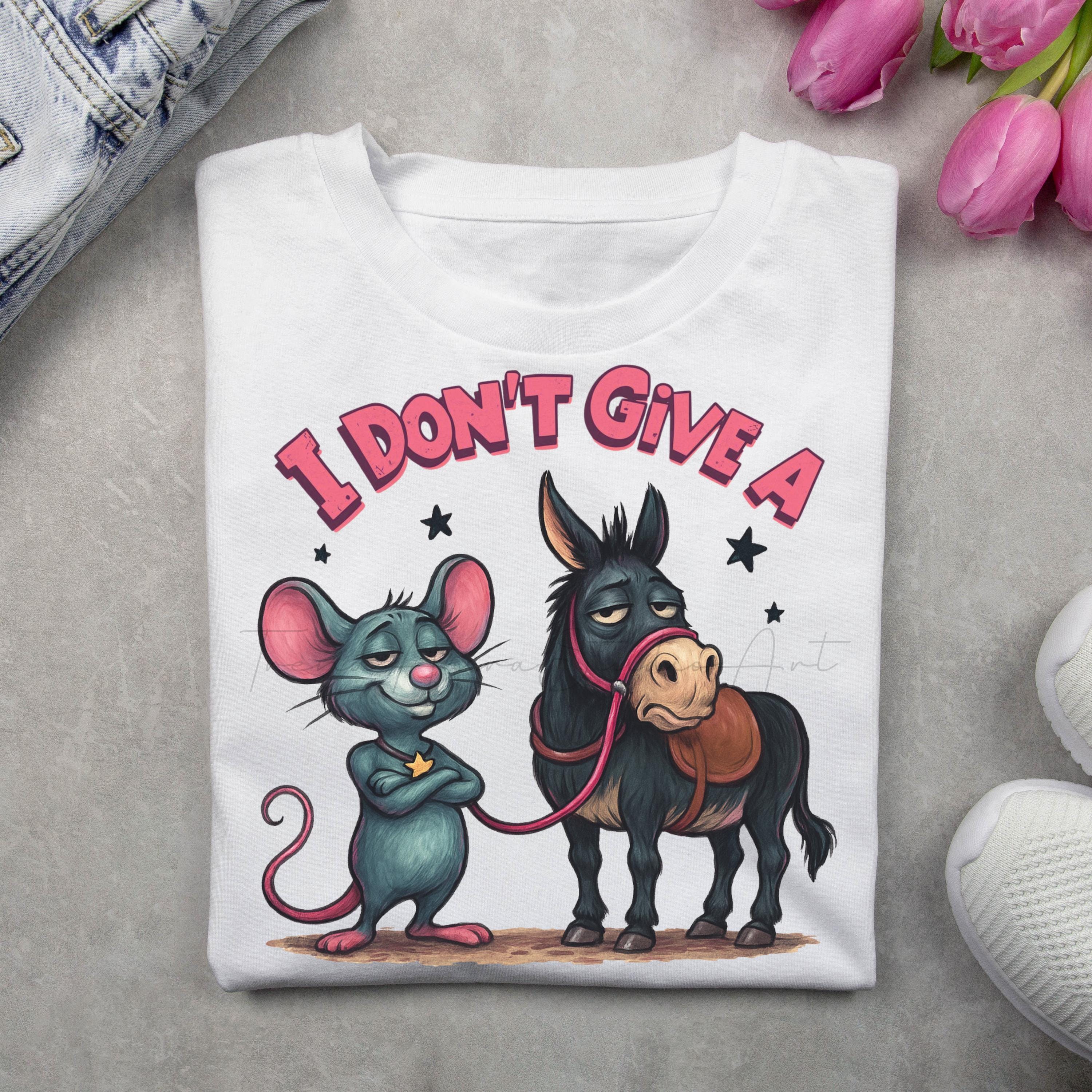 Funny Mouse Donkey PNG Clipart | Sarcastic Humor Sublimation (digital ...