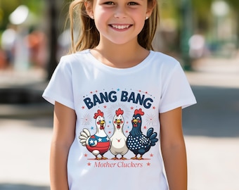 Funny 4th of July Chicken PNG: Patriotic Cluckers Sublimation Design (Digital Download)