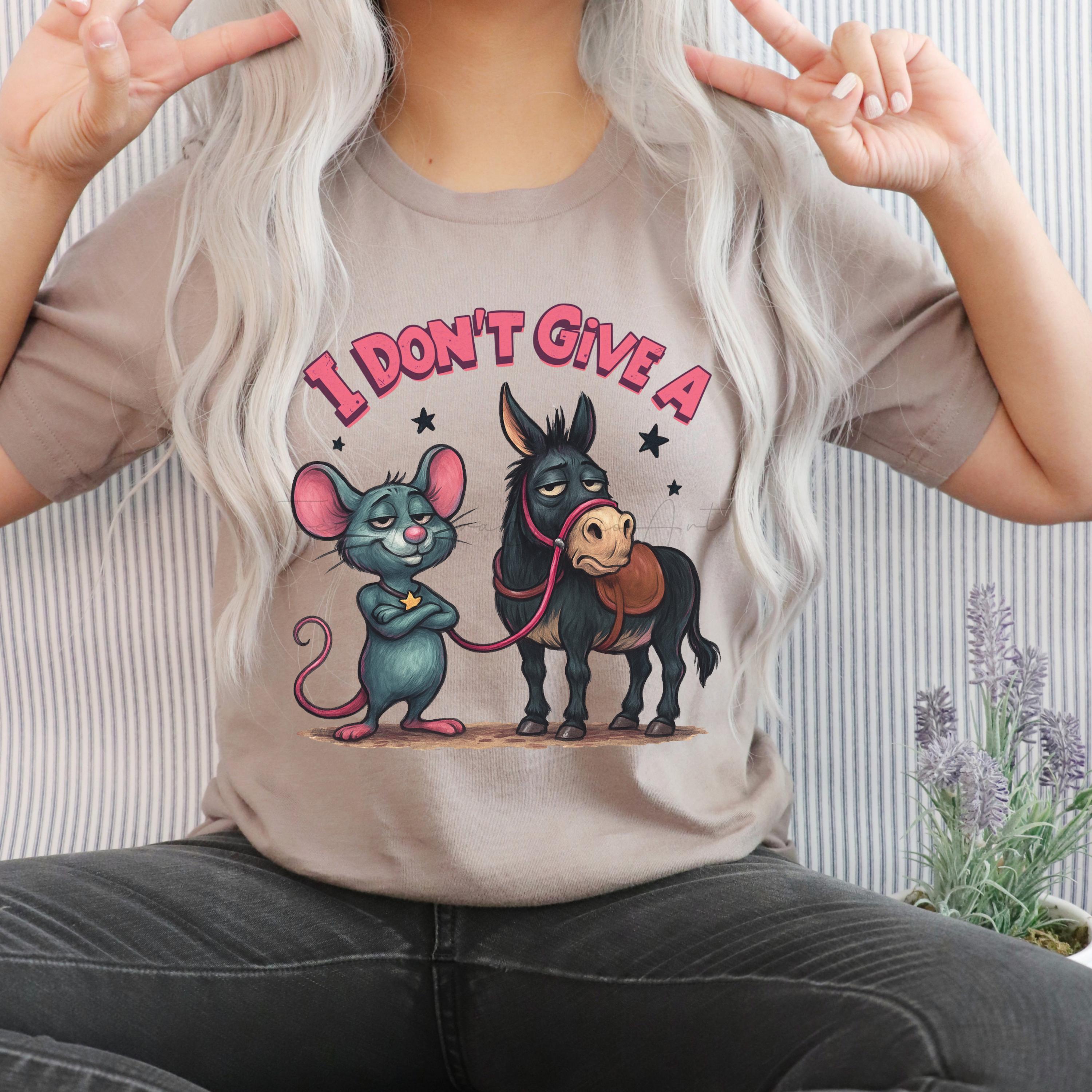Funny Mouse Donkey PNG Clipart | Sarcastic Humor Sublimation (digital ...