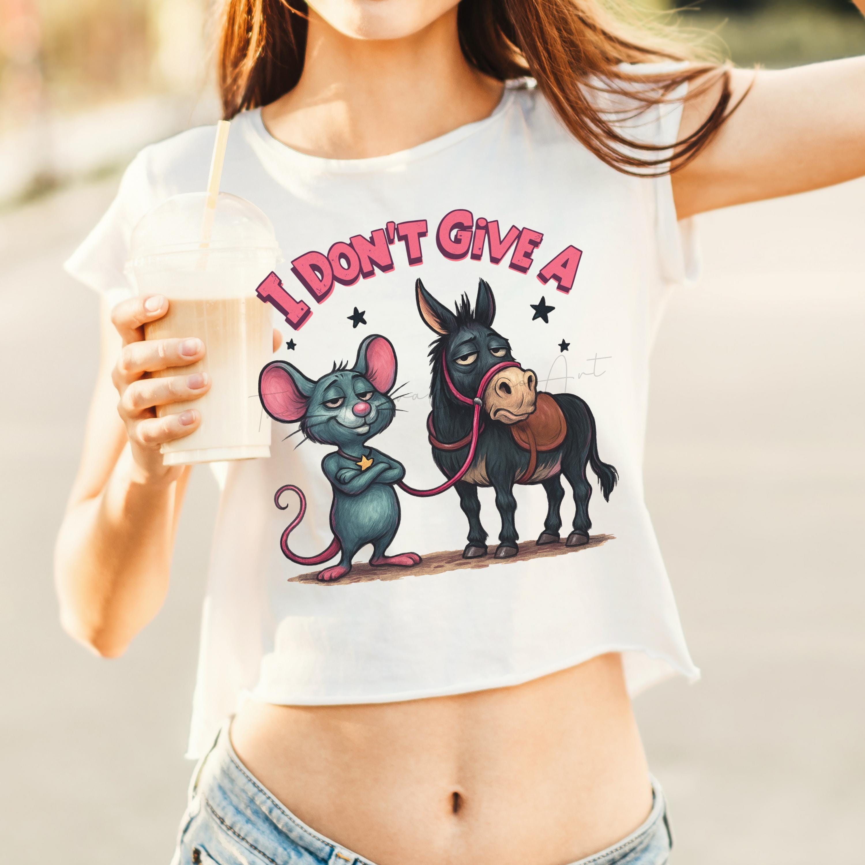 Funny Mouse Donkey PNG Clipart | Sarcastic Humor Sublimation (digital ...