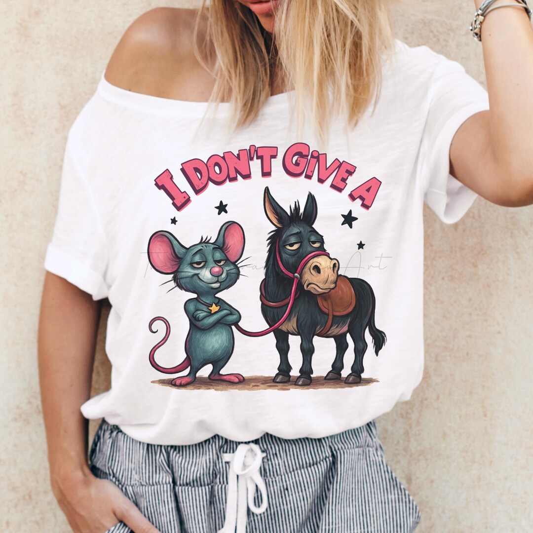 Funny Mouse Donkey PNG Clipart | Sarcastic Humor Sublimation (digital ...