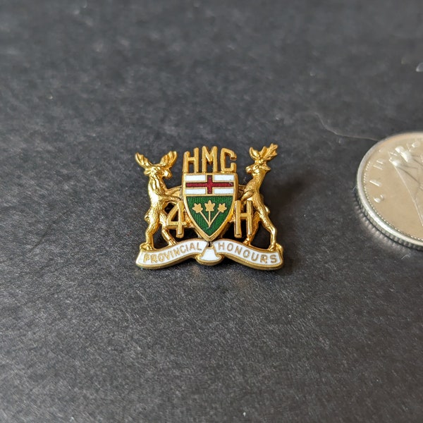 Vintage 4H Provincial Honours Lapel Pin Gold Filled