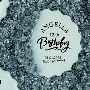 40th birthday guest gift, Anniversary Party Favors, gold party decor, 40th, 50th Birthday Party Favor, Birthday Magnet, forty and fabulous