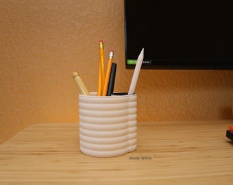 Pencil Holder, 3D printed Office Desk Organizer, Home Office Decor, Perfect Gift