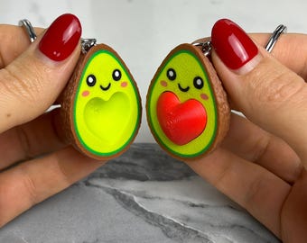 Ultimate Avocado Gadget, Fidget Clicker, Valentine Lover Keychain, Mechanical Keyboard Clicker, 3D Printed Toys, Gift, Decor, Stress Relief