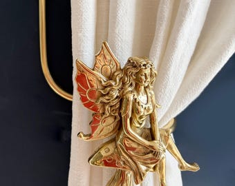 Forest Fairy Brass Curtain Hook，Brass Hooks, Curtain Ties, Curtain Plugs, curtain hardware