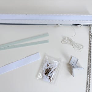 Lifting Roman rods, curtain decorations, home decorations, cloth louvered Roman rods, metal fittings
