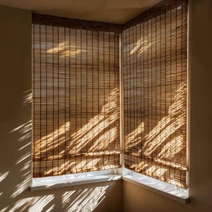 Window blinds, partition curtains, wood woven bamboo curtains, delicate decorative curtains, natural bamboo curtains.