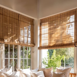 Handmade bamboo curtains, natural raw materials, sunshade bamboo curtains, privacy partition curtains, home decoration curtains.