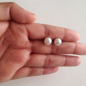 High school graduation gifts for daughter, granddaughter, and niece. White cultured pearl studs for woman and girls.