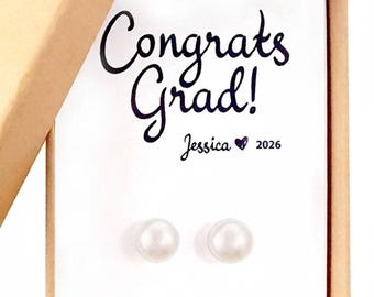 Congrats Graduation Gift for Her, Earrings for Class of 2026 High School Graduates, College Grad Gift Ideas