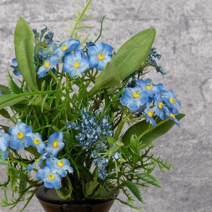 Künstliche Vergissmeinnicht Blau - Stabile Seidenblumen Für Tischdekoration & Vasen