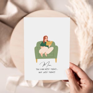 Cartão engraçado digital para o Dia das Mães, Cartão para a mãe para imprimir com humor, Cartão de felicitações para download instantâneo, Presente fofo e engraçado para o Dia das Mães, Cartão faça você mesmo