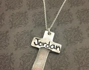 Fingerprint Jewelry -Fingerprint Necklace - Actual fingerprint - Family necklace - Personalized Jewelry - Say Anything Jewelry