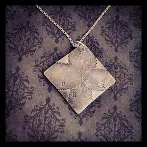 Fingerprint Jewelry -Fingerprint Necklace - Actual fingerprint - Family necklace - Personalized Jewelry - Say Anything Jewelry