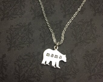 Mama Bear Necklace - Say Anything Jewelry ® - Mama Bear Jewelry - Mama Bear - Mama Bear Gift - Baby Shower Gift - Gift for mom