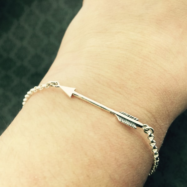 Arrow Bracelet- BREATHE BRAVELY bracelet- CF Jewelry- Cystic Fibrosis Research- cf arrow bracelet