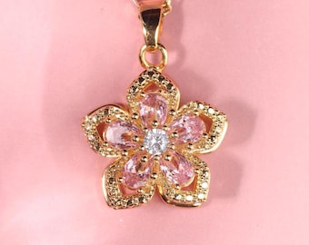 Princess Rapunzel Necklace | Spinning Sundrop Flower Necklace | Stress Relief Tangled Jewelry | Magical Gift for Disney Fans