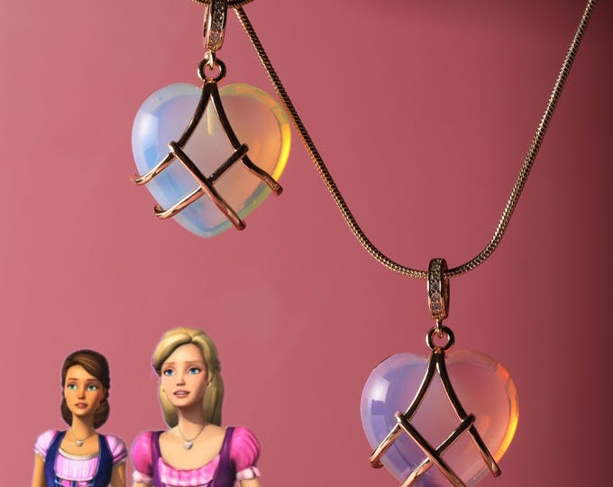 Diamant Schloss Halskette, zierliche inspirierte Prinzessin Halskette, Diamant Herz Halskette, funkelnde Prinzessin Anhänger Geschenk für BFF & Freundin,