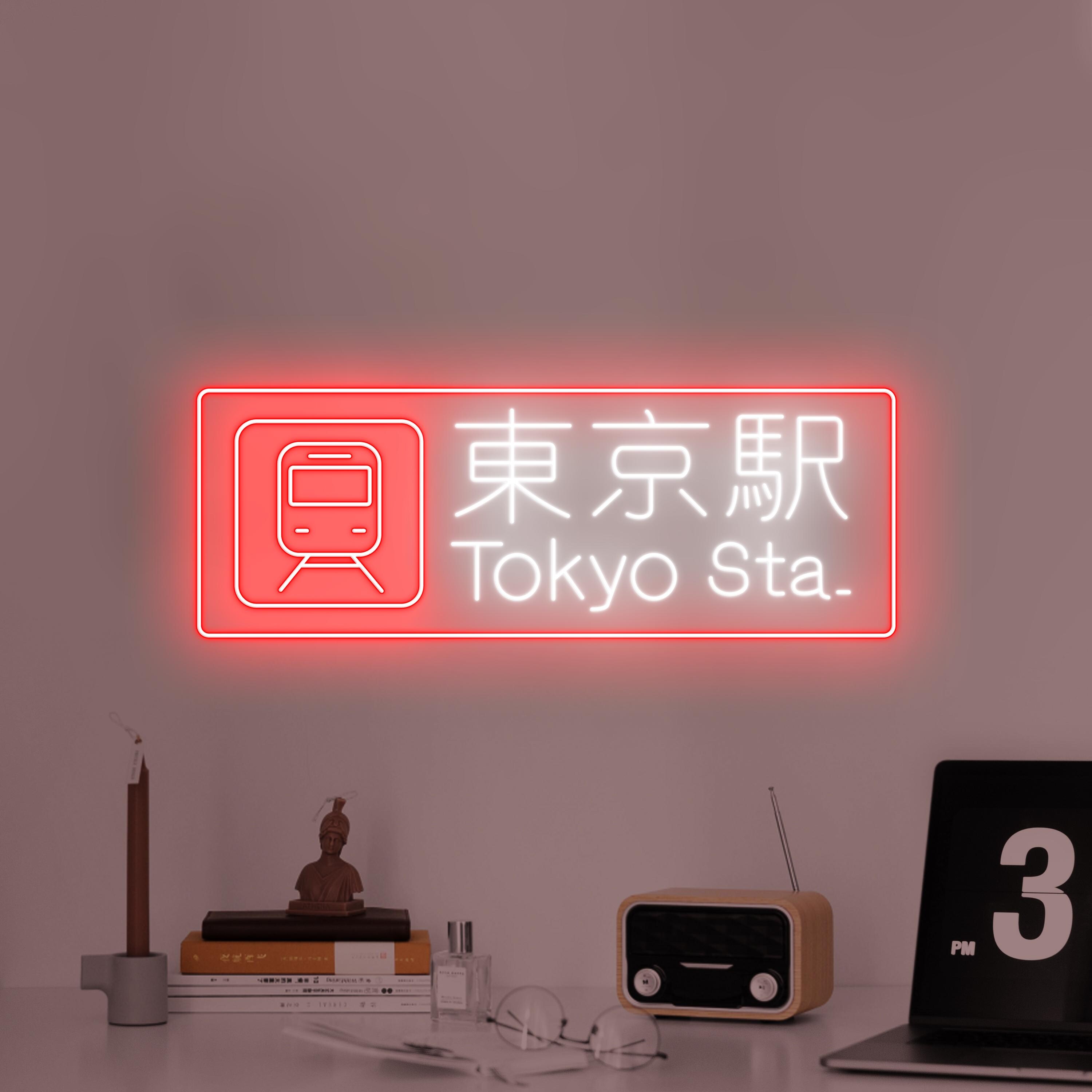 Tokyo Sign Led Tokyo Station Sign Neon Light , Japan Travel Sign Gift, Tokyo Sta ...