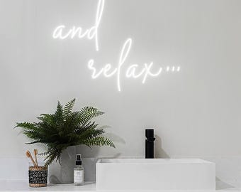 And Relax LED Neon Sign – Modern Home Decor Light