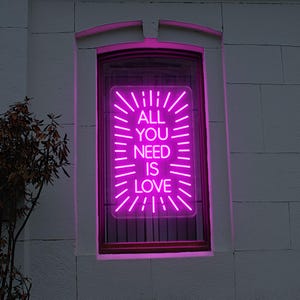 Alles, was Sie brauchen, ist Liebe Neonschild - kundenspezifisches LED-Licht für Hochzeitshintergrund, Verlobungsfeier, Hauptwanddekor, romantisches Geschenk, Schaufenster