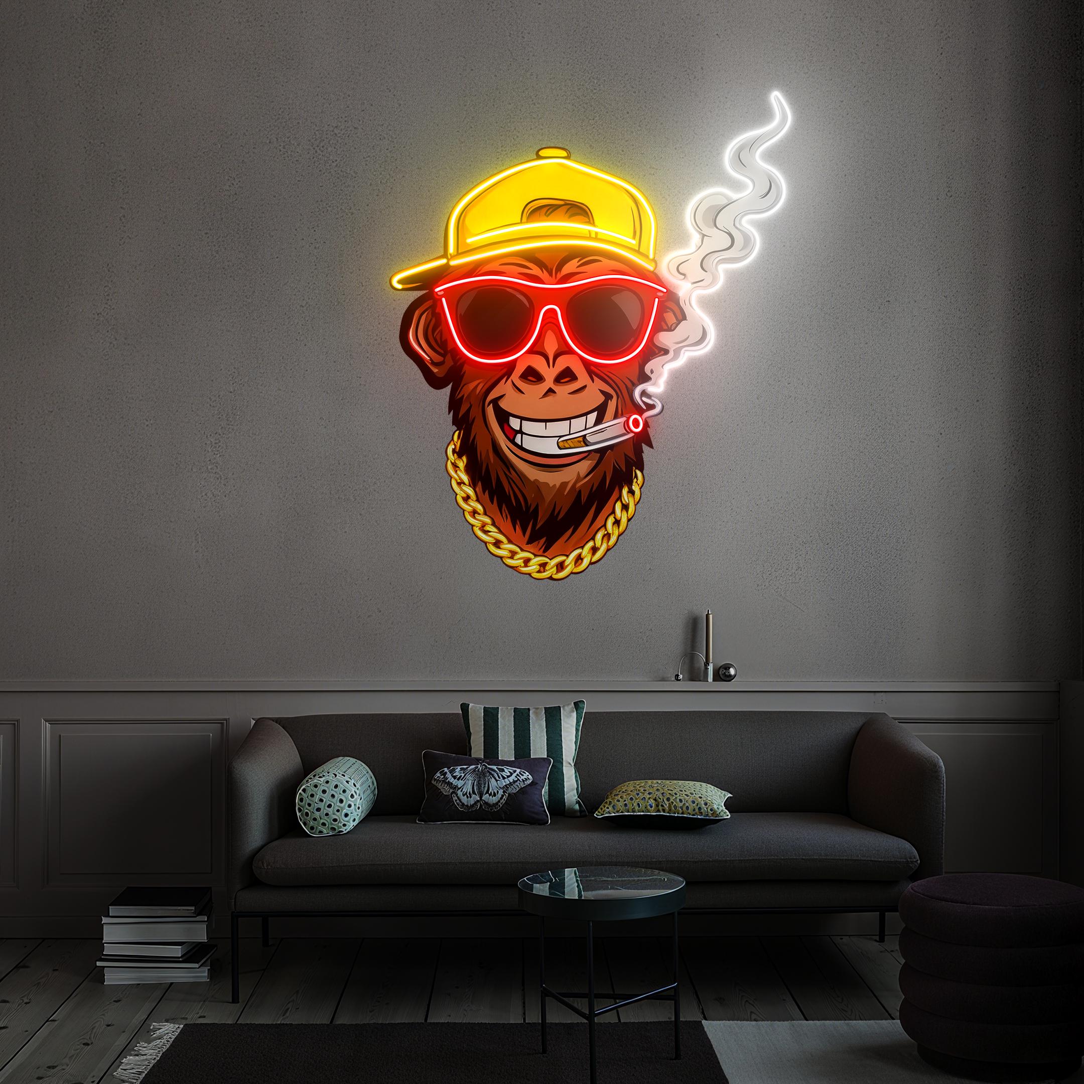 monkey smoking a cigarette art With Instant Download, Monkey in Suit Wall Decor, Monkey Cigar Printable Wall Art, Funny Monkey Wall Art Decor Printed using the latest technology on standard gloss poster paper Smoking Monkey by Michael Cook