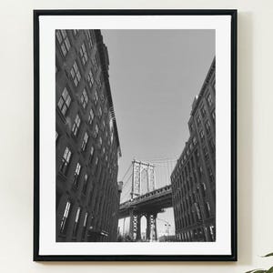 DUMBO and Brooklyn Bridge: New York City Skyline Print