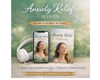 Hipnosis para aliviar la ansiedad / Autohipnosis (audio y guion) - Descarga instantánea